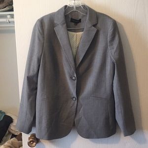 Talbots Women’s Gray 2 Button Blazer size 8